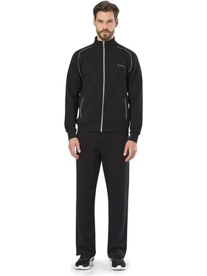 Pierre Cardin Erkek %100 Pamuklu Fermuarlı ve Cepli 2 Iplik Eşofman Takım