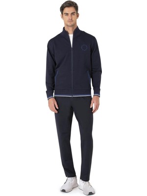 Pierre Cardin Erkek %100 Pamuklu Fermuarlı ve Cep Detaylı 2 Iplik Eşofman Takım