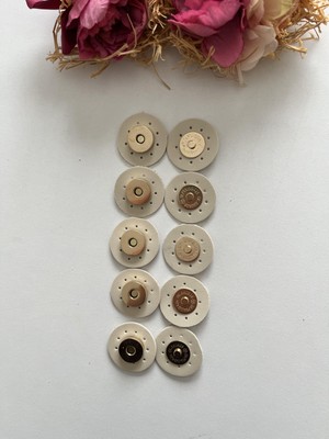 ZG Hobi Aksesuar Örgü Çantalar Için Suni Derili Dikilebilir Mıknatıs