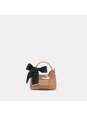 Black Ribbon Victoria Micro Camel Çanta