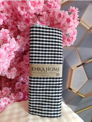 Enka Home Pöti Kareli Sofra Bezi, Piknik Örtüsü, Çok Amaçlı Örtü 170X170CM