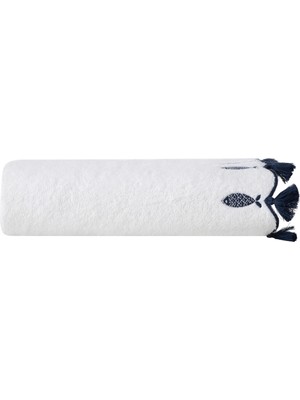 Mudo Home MARIN PISCES PÜSKÜLLÜ YÜZ HAVLUSU 50X80 CM