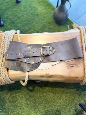 Yılday Gür Butik Monaco El Yapımı Sanatsal Detaylı Aksesuar - Nubuk ve Deri Özel Tasarım - Standart Beden