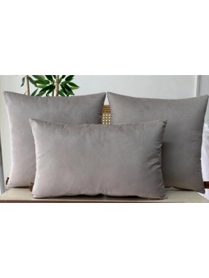 Elanora Home Dekoratif Kırlent Kılıfı,yüksek Kaliteli Kadife Kumaş,,3’lü Set