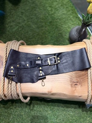 Yılday Gür Butik Calvin Deri Kemer - Çok Fonksiyonlu Kancalı Tasarım Kemer - Standart Beden