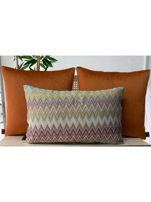 Elanora Home Dekoratif Kırlent Kılıfı,yüksek Kaliteli Dokuma Kumaş,,3’lü Set