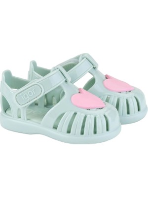 19-25 Numara Igor Toby Gloss Love Sandalet - Mint Yeşili