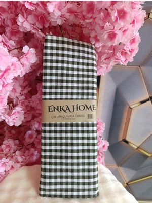 Enka Home Pöti Kareli Sofra Bezi, Piknik Örtüsü, Çok Amaçlı Örtü 170X170CM