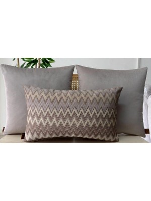 Elanora Home Dekoratif Kırlent Kılıfı,yüksek Kaliteli Dokuma Kumaş,,3’lü Set