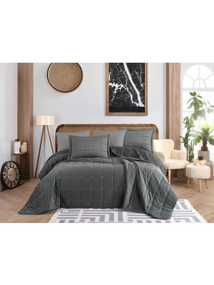 Hobby Crystal Yatak Örtüsü Seti Gri