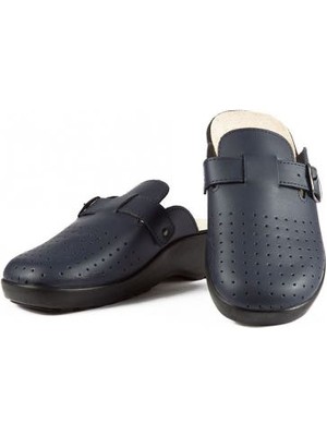 608 Kifidis Erkek Deri Delikli Sabo 41-47 Mavi / Blue