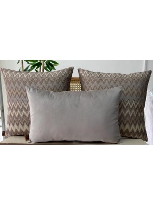 Elanora Home Dekoratif Kırlent Kılıfı,yüksek Kaliteli Dokuma Kumaş,,3’lü Set