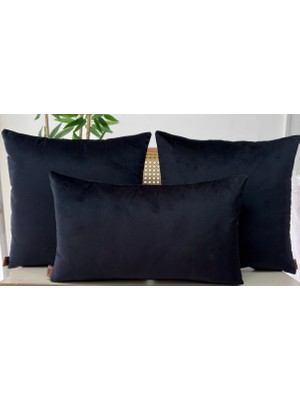 Elanora Home Dekoratif Kırlent Kılıfı,yüksek Kaliteli Kadife Kumaş,,3’lü Set