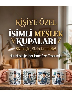 Popüler Sepet Kişiye Özel İsimli Meslek Kupaları - Sizin İçin, Sizin İsminizle!