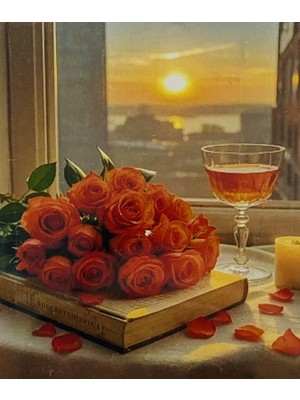 Elegantshop 5d Yapışan Boncuk Mozaik Tablo 40*50 cm H5X26