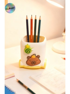 Glanart 3D Çocuklar Için Masa Üstü Kalem Kutusu 1 Adet