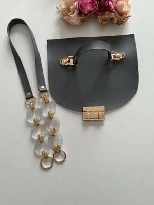 ZG Hobi Aksesuar Örgü Çantalar Için Akrilik Askı ve Kapak Seti