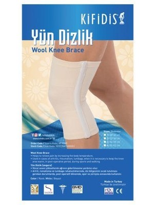 Isıtıcı Yün Dizlik Kifidis 3 Numara 36-39 cm