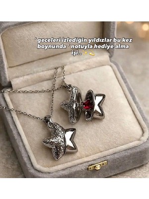 Kapaklı Yıldız Kolye