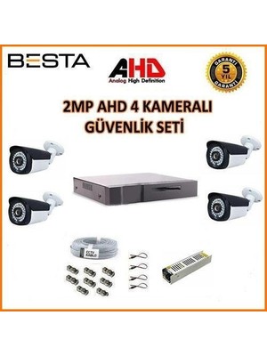 Karahanbey KD-1624 2mp Ahd 1080P Gece Görüşlü 4 Kameralı Güvenlik Sistemi
