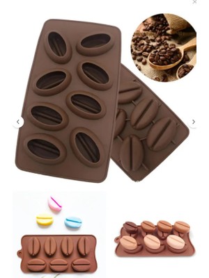 Tinky Winky Silikon Büyük Kahve Çekirdeği Kalıbı – Çikolata, Buz & Sabun Kalıbı