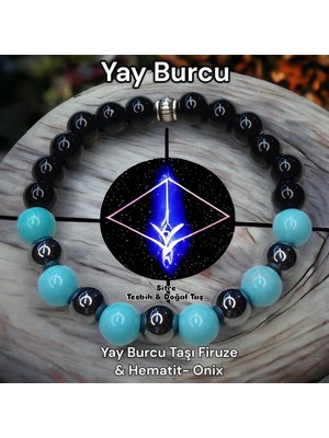 Yay Burcu Doğal Taş Bileklik