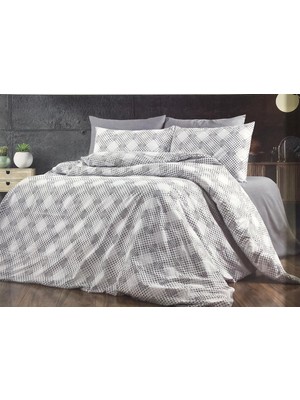 Royam Golden Home Pamuklu Çift Kişilik Kutulu Nevresim Takımı Amira Gri