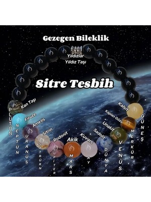 Gezegen Doğal Taş Bileklik