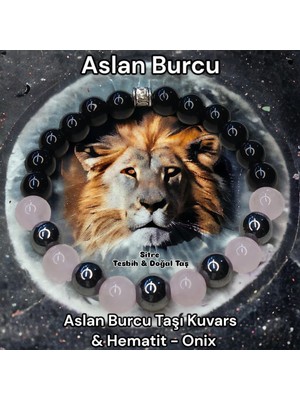 Aslan Burcu Doğal Taş Bileklik