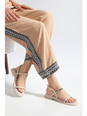Suins Shoes Suins Belove Model Tek Bantlı Kadın Sandalet