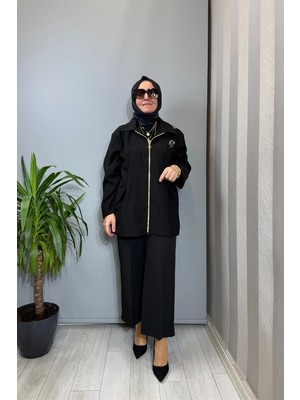 Ghisa Kirpi Aksesuar Detaylı Ceket Siyah 3610C3299