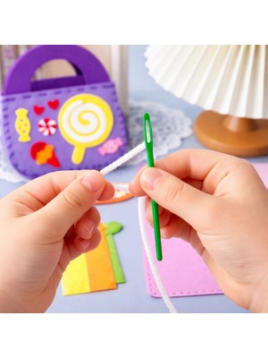 Little Play Dough Çocuklar Için Keçe Çanta Dikiş Seti – Kendin Dik Oyuncak | Eğitici Aktivite & Motor Beceri Geliştirici