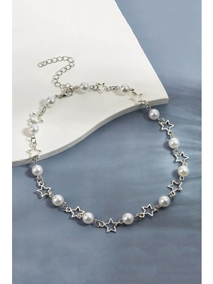 Trend Collection Yıldız Detaylı Inci Kolye – Minimal Zarif Kadın Kolye