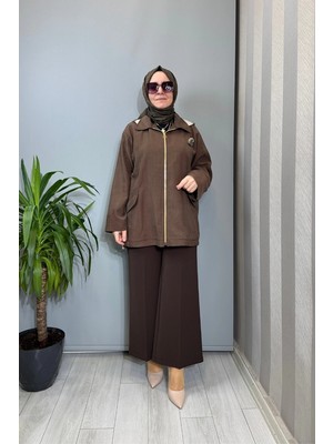 Ghisa Kirpi Aksesuar Detaylı Ceket Kahve 3610C3299