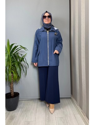 Ghisa Kirpi Aksesuar Detaylı Ceket Indigo 3610C3299