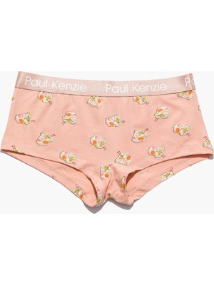 Paul Kenzie Desenli Kadın Boyshort Külot - Noodle