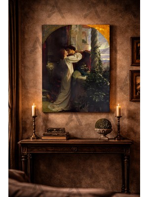 Artease Frank Dicksee Romeo ve Juliet (1884) Kanvas Tablo