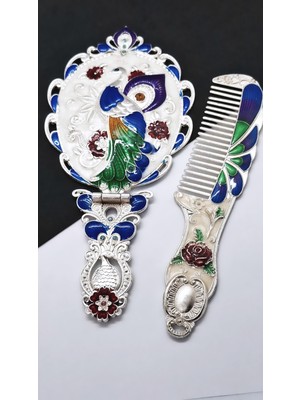 Serenity Özel Kutusunda Çeyizlik Hediyelik Katlanır Mistik Ayna Takımı07