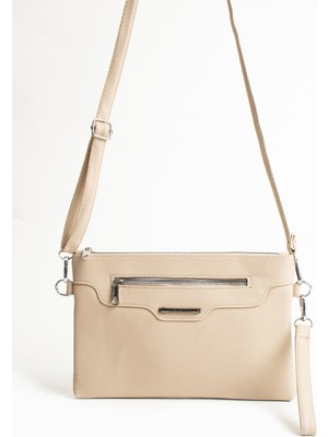 Sanmorris 1360 Kadın Suni Deri Ayarlanabilir Çapraz Askılı ve El Askılı Portföy, Clutch Çanta