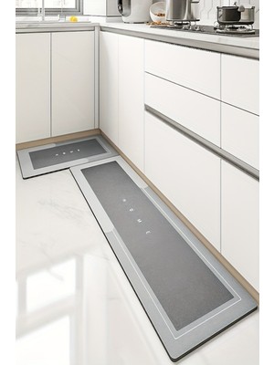 Visluna Yeni Nesil Kaydırmaz Taban Mutfak, Banyo Paspası 50X120 cm