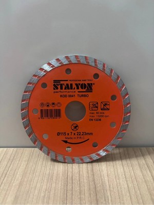 Stalyon Mermer Granit Kesme Elmas Uç Seramik Mermer Kesme Taşı 115 mm