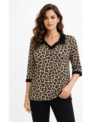 Wearon Kadın Turuva Kol Yaka Modelli Bluz BGL-ST05321