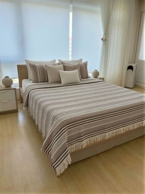 Pike Çift Kişilik ( 210X 240 ) Waffle Desenli Yatak Örtüsü