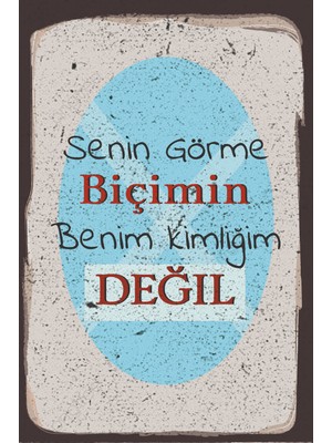 tp Retro Vintage 5 mm Ahşap Üzerine Görme Biçimi Temalı Poster Tablo 20X30 cm