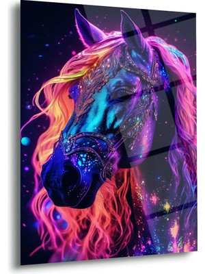 Shiny Art Neon Galaksi At Cam Tablo - MOD133