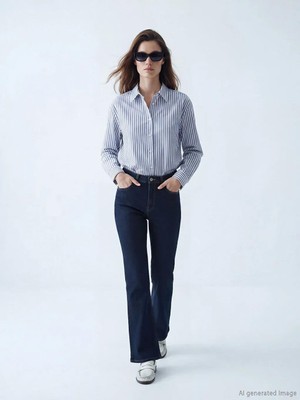 LC Waikiki Flare Kadın Jean Pantolon  (S6)