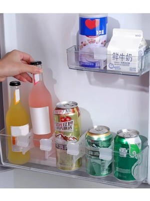 Tonkut 10 Adet Çok Amaçlı Buzdolabı Raf Ayırıcı Raf Düzenleyici Şişe Bardak Yumurta Ayırıcı