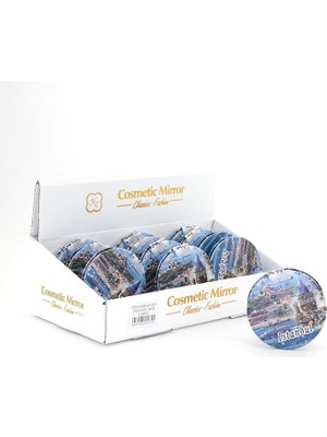 Taşlı Istanbul Tasarımı El Aynası Ince ALK2920 ARLSTRTCH-MPA3256