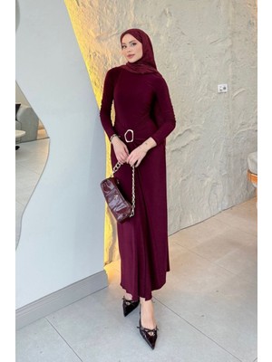 Lifera Tokalı Sandy Elbise