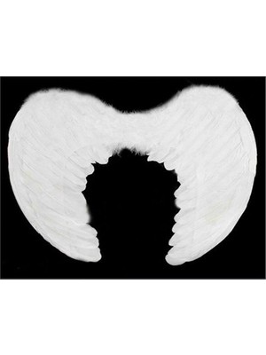 Beyaz Renkli Küçük Boy Bebek Melek Kanadı 30X45 cm ARLSTRTCH-YNT3256